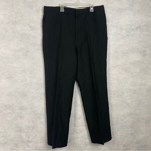 Vintage Reed St James Mens 36x30 Black Flat Front Dress Pants